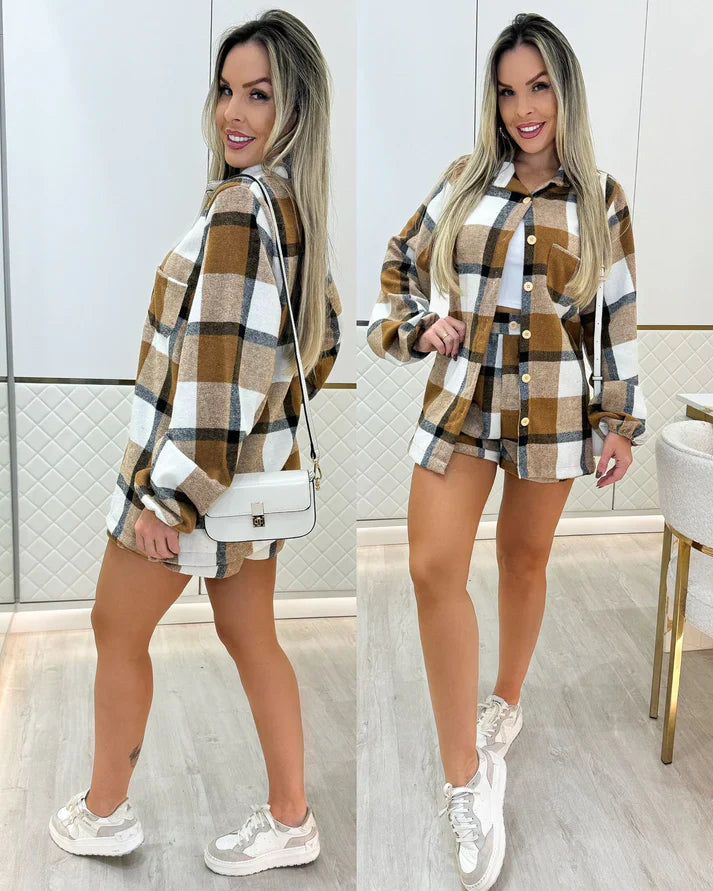 Conjunto Xadrez Bella flanelado
