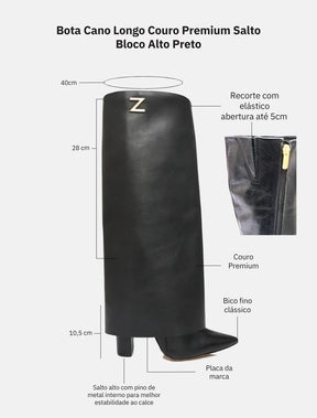 Bota de Couro Lumière Femme