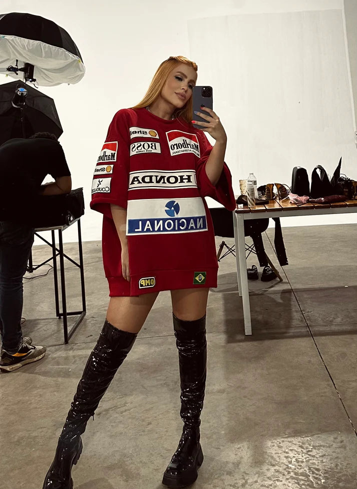 Camisa oversized Senna - Frete Grátis