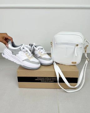 Combo 1 Tênis Casual Premium + 1 Bolsa Elegante e Funcional - Somente hoje