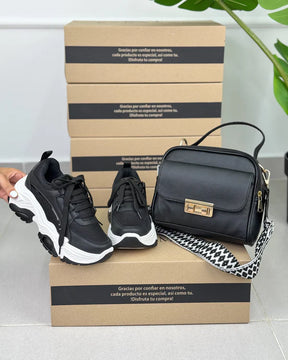 Combo 1 Tênis Casual Premium + 1 Bolsa Elegante e Funcional - Somente hoje