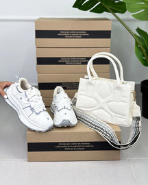 Combo 1 Tênis Casual Premium + 1 Bolsa Elegante e Funcional - Somente hoje