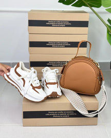 Combo 1 Tênis Casual Premium + 1 Bolsa Elegante e Funcional - Somente hoje