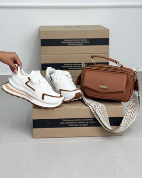 🔥 Compre 1 Tênis Premium + Leve 1 Bolsa Elegante GRÁTIS!