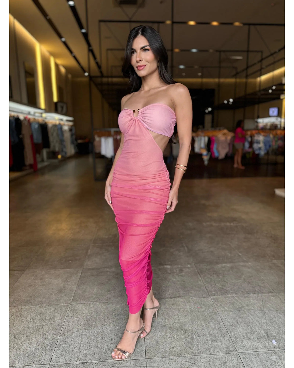 Vestido Tule Degradê